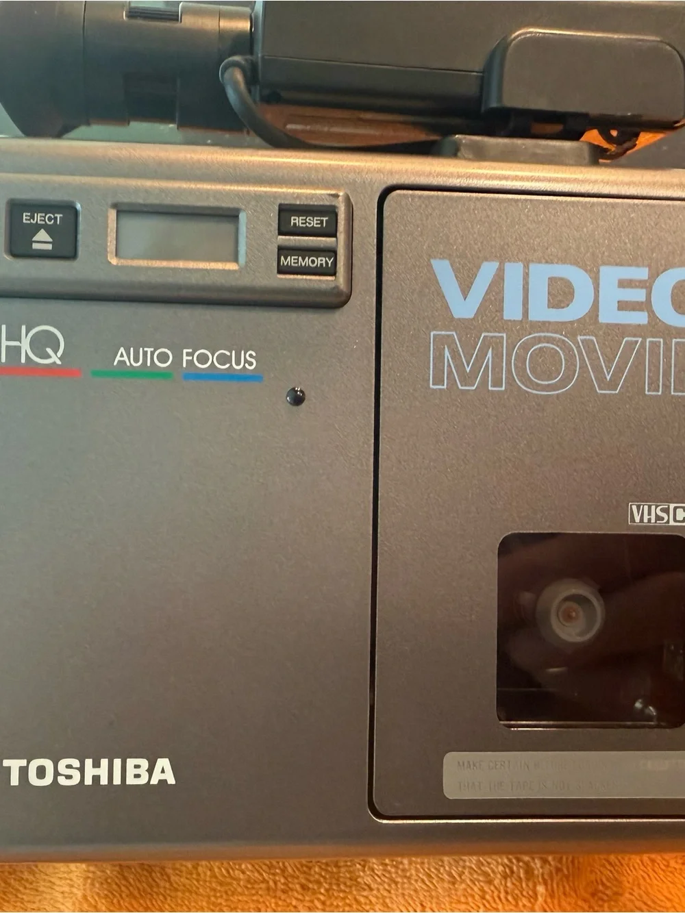 Toshiba dark gray VHS-C Video Movie Camcorder with Auto Focus